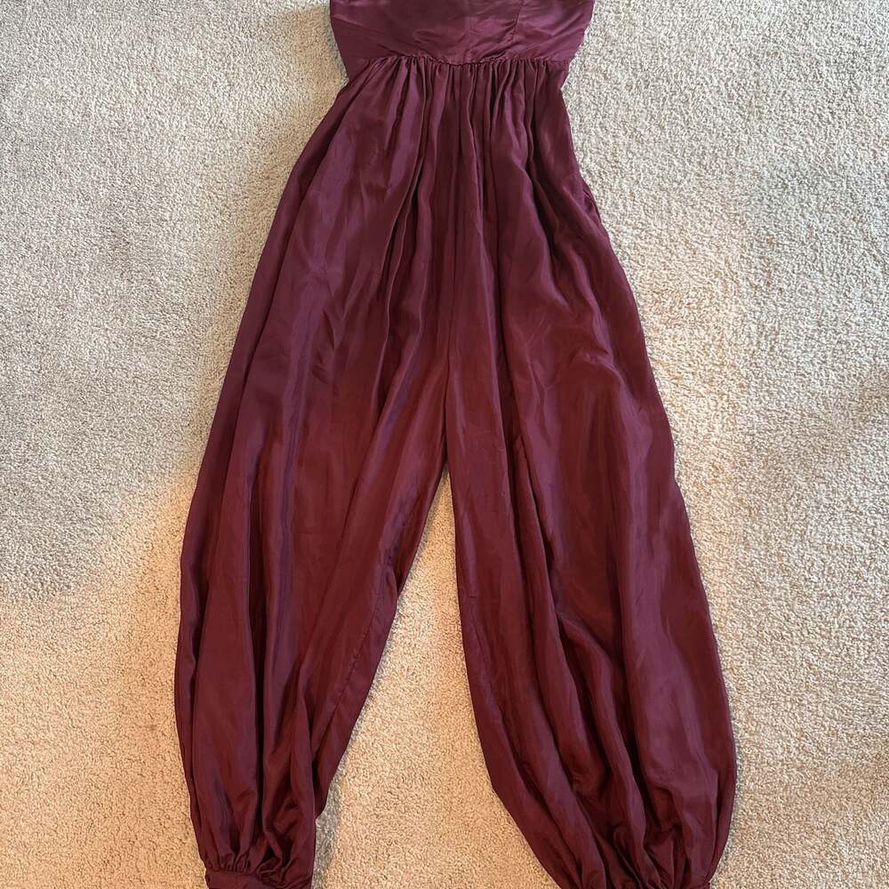 Kalita Solstice Strapless Silk And Cotton Jumpsuit